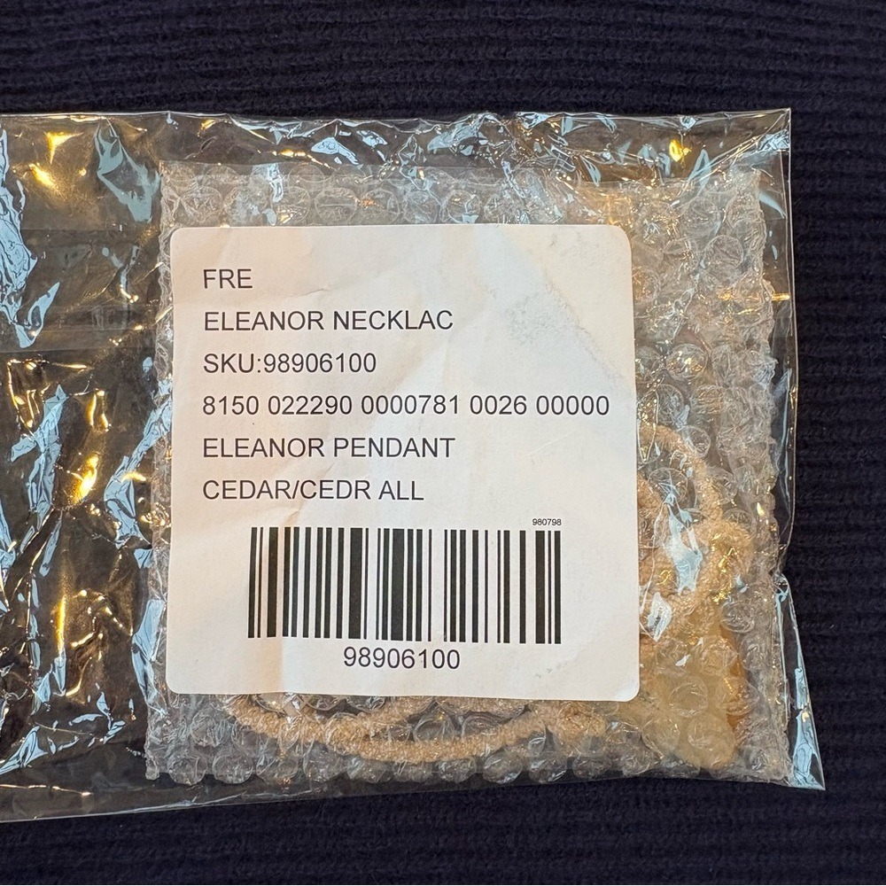 Free People Eleanor Pendant Necklace Picture Jasper semi precious stone new NWT - Picture 6 of 7